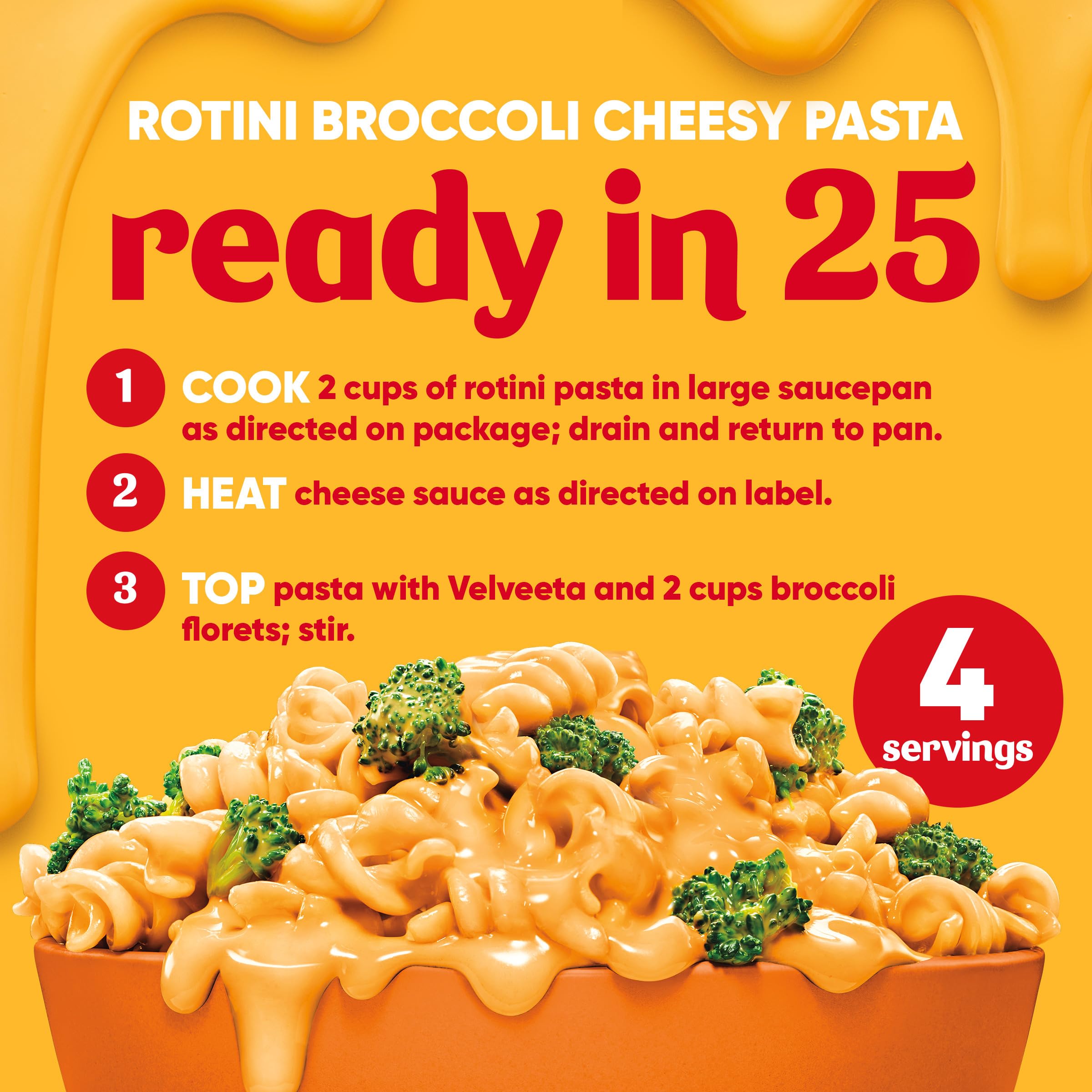 Velveeta Original Cheese Sauce Pouches, 3 ct Box with 4 oz Pouches