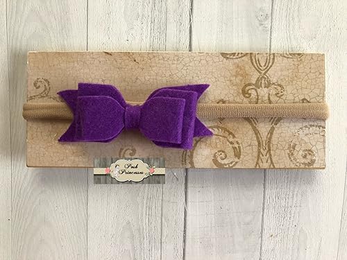 purple baby headband