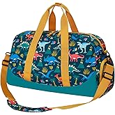 Choco Mocha Kids Duffle Bag Boys - Dinosaur Weekender Overnight Bags for Travel Gym Sleepover Bag Boy Age 9-12 6-8 Dark Green