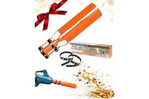 Cyclone2x Blower Attachment Supercharge Your Blower, 2nd Generation Cyclone2x Leaf Blower Air Booster 2X, Leaf Blower for Lb615/765 & 2-4 Inches Circular Nozzle, Instantly Boosts Airflow(Yellow-1PCS)