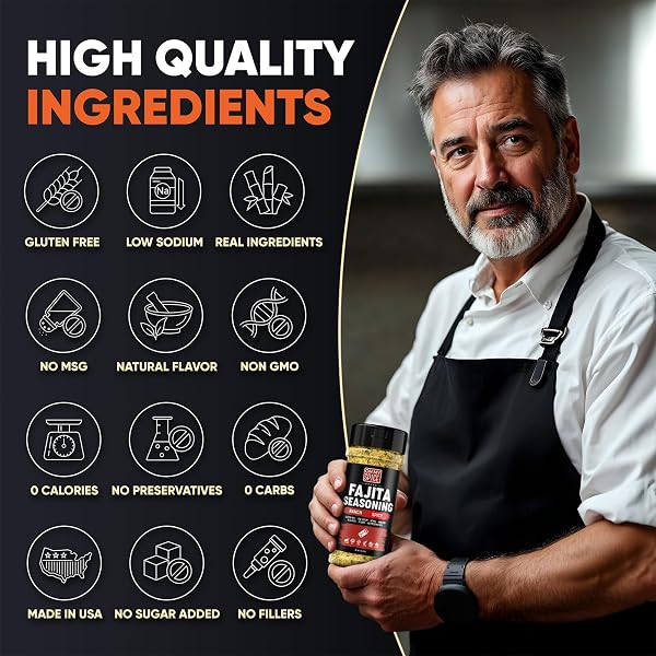 FAJITA SEASONING MIX SPICY RANCH SEASONING POWDER – GLUTEN FREE & LOW SODIUM MEXICAN SEASONINGS BLEND FOR MEAT, VEGETABLES, STEAK & CHICKEN FAJITA. HOT RANCH FAJITAS SEASONINGS SPICES. TACO MIX. 5OZ