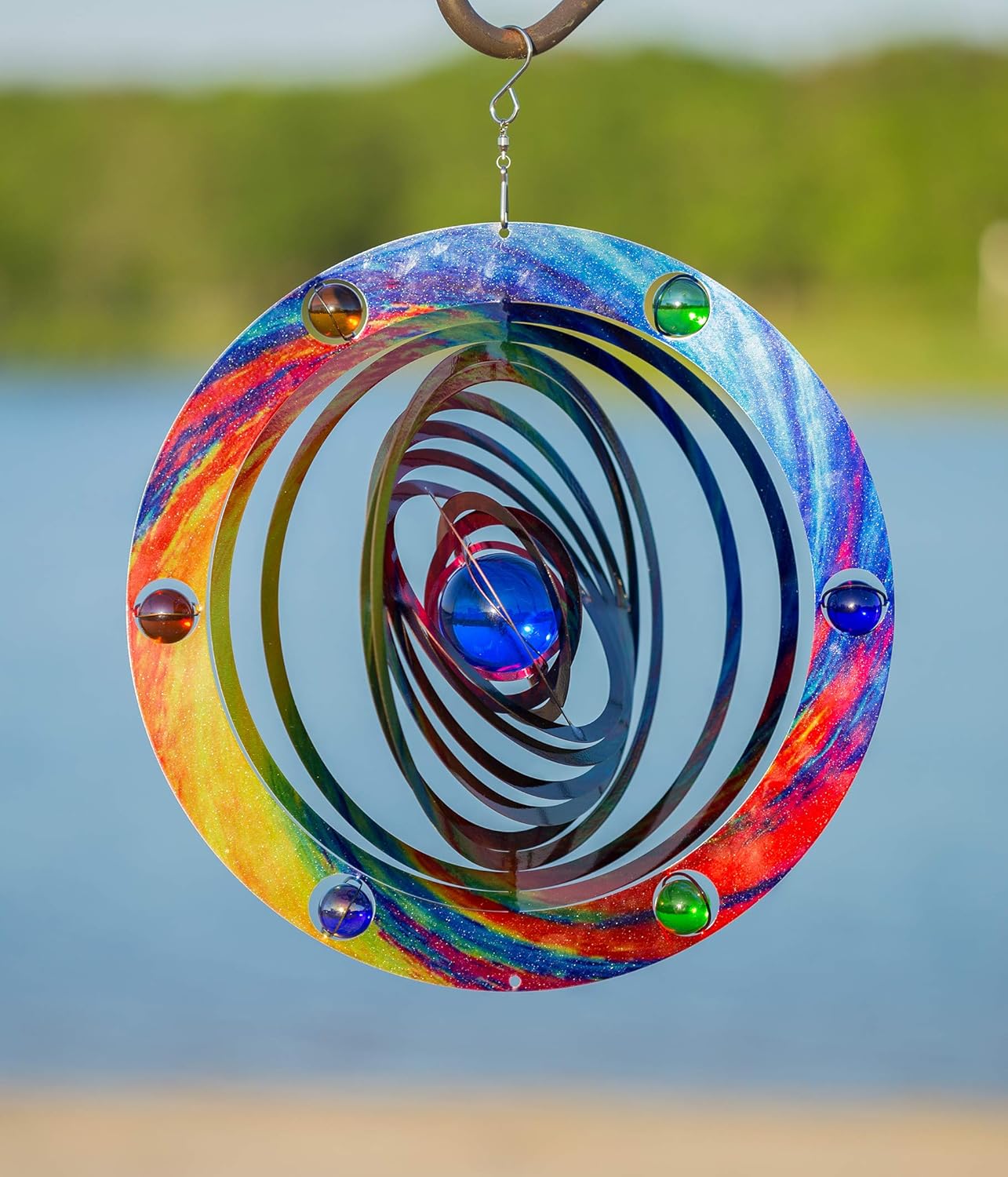 Download Kinetisches 3d Metall Windspiel Fur Den Aussenbereich Vp Home Mandala Schildkrote Garten Glockenspiele Commandoskydivers Com Au