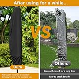OKPOW Cantilever Parasol Cover 600D Oxford UV Windproof Waterproof 2m-3m view 6