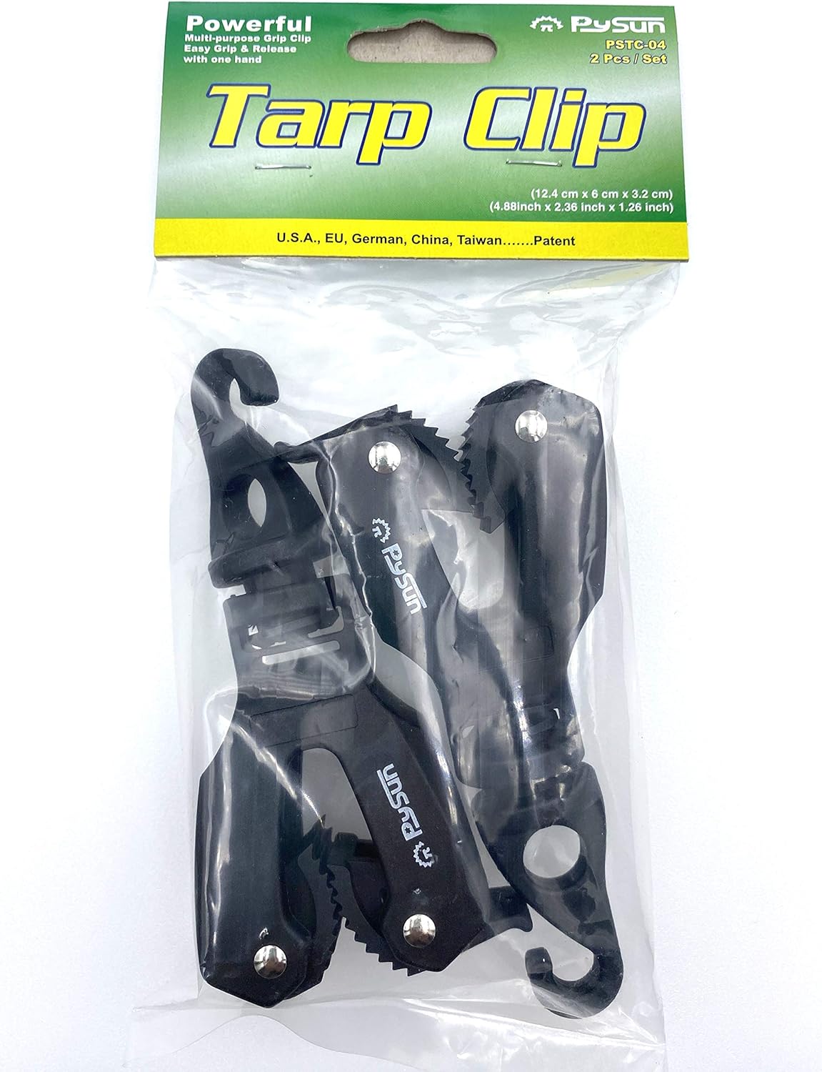 PYSUN Tarp Clips PSTC04, Powerful SelfClamping Tarp Clip