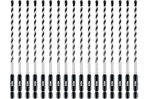 Owl Tools 3/16 Inch Masonry Drill Bits (13 Pack - Industrial Grade - Standard Chuck) 6 Inch All Purpose Masonry Bits for Concrete, Stone, Block, & More!