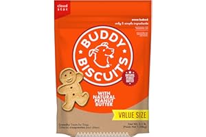 BUDDY BISCUITS Buddy Biscuit 3.5 lbs. Bag of Crunchy Dog Treats Made with Natural Peanut Butter
