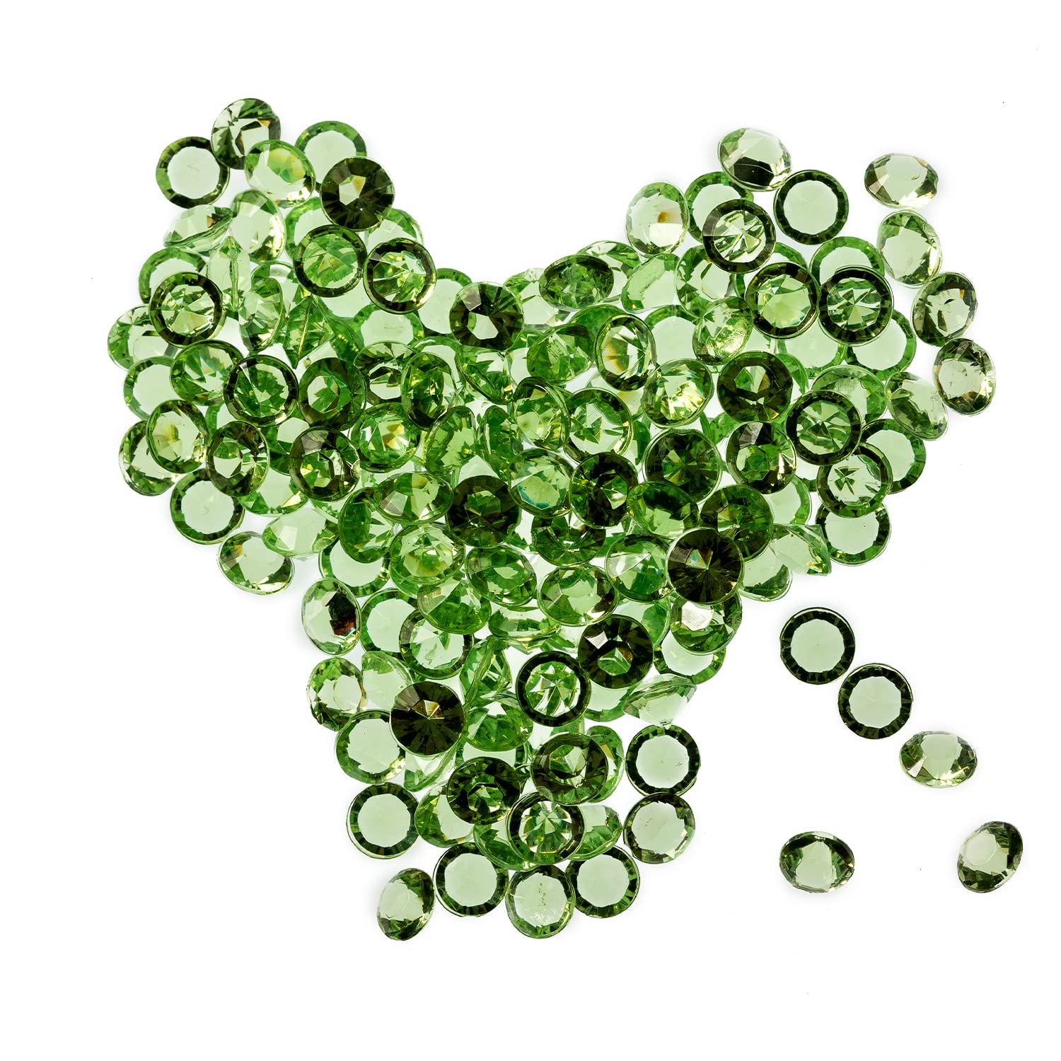 Trimming Shop Apple Green 10000pcs Table Scatters Clear Acrylic Rhinestone Diamonds Table Confetti for Table Centerpiece Birthday Party Table Decoration Vase Filler Beads, 4.5mm