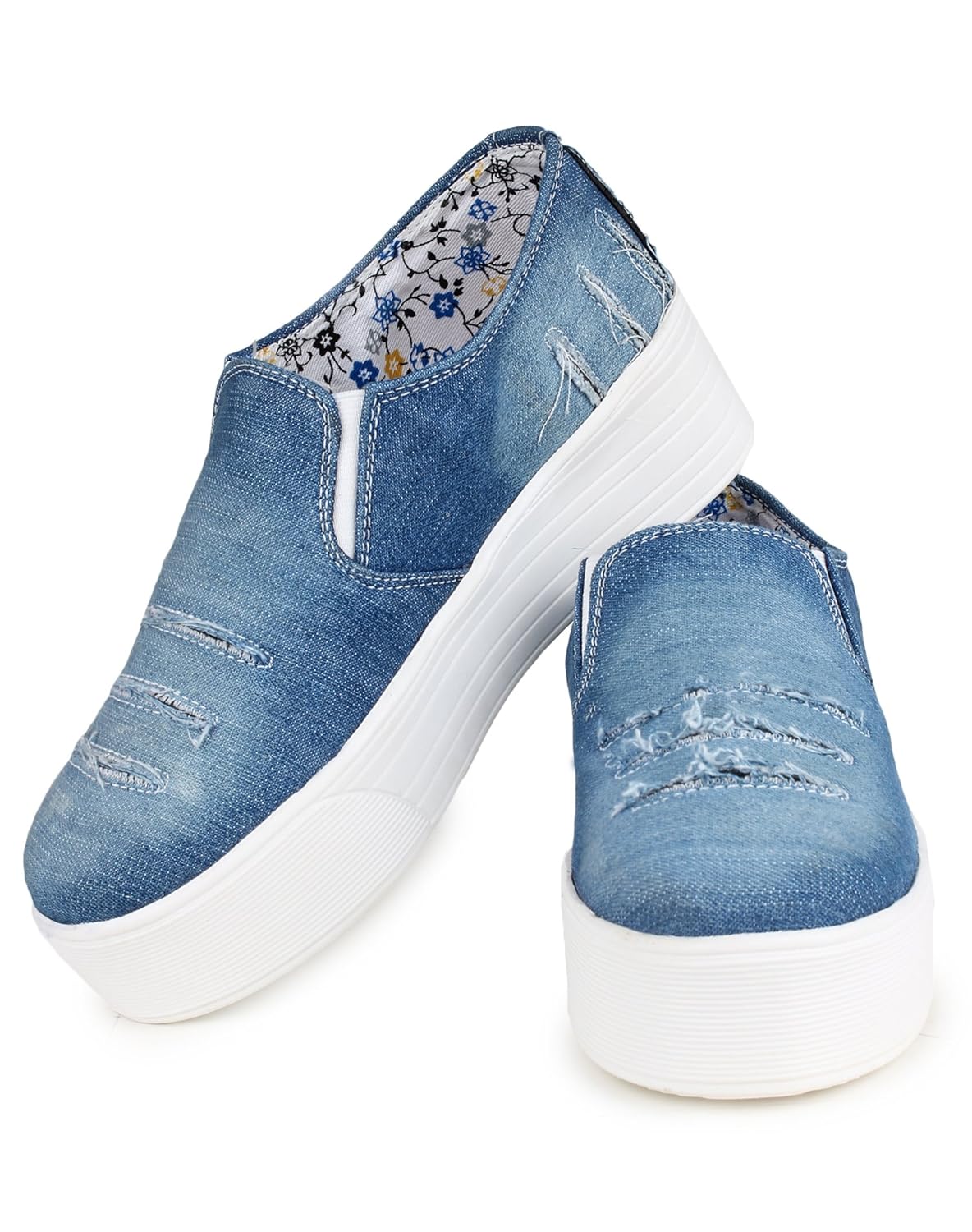 krafter women denim casual shoes