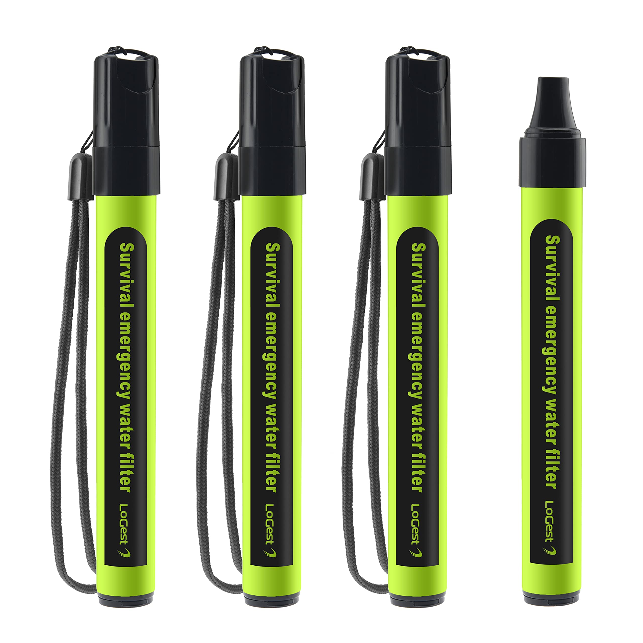 4 Pack Water Filter Straw - Water Purifying Device