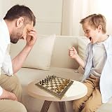 Lexibook Chessman Giant Wood Pro Chess Set CGM1000 Magnetic Board view 3