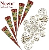 AARNAV Fresh Neeta Henna Cones 25g Natural Herbal Mehndi Paste view 3