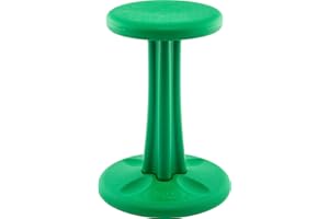 KORE DESIGN LLC KORE DESIGN Wobble Stool Chair, Girls + Boys Kid Desk Stools, Ergonomic Small Office Chairs, Flexible Seating for Active Kids, ADD/ADHD, Classroom, School, Home, Pre-Teen (18.7in), Age 10-11 yr, Green
