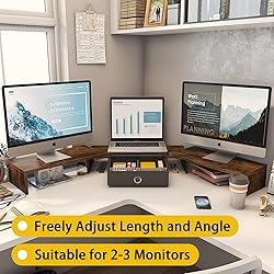 WESTREE Triple Dual Monitor Stand Riser with