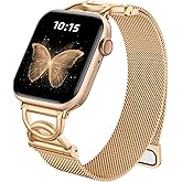Zedoli Metal Milanese Loop Compatible with Apple Watch Band for Women 40mm 41mm 42mm 44mm 45mm 46mm 38mm, Magnetic Stainless Steel Mesh Strap with DC-Shape for iWatch Series 11 10 9 8 7 6 5 4 3 2 1 SE