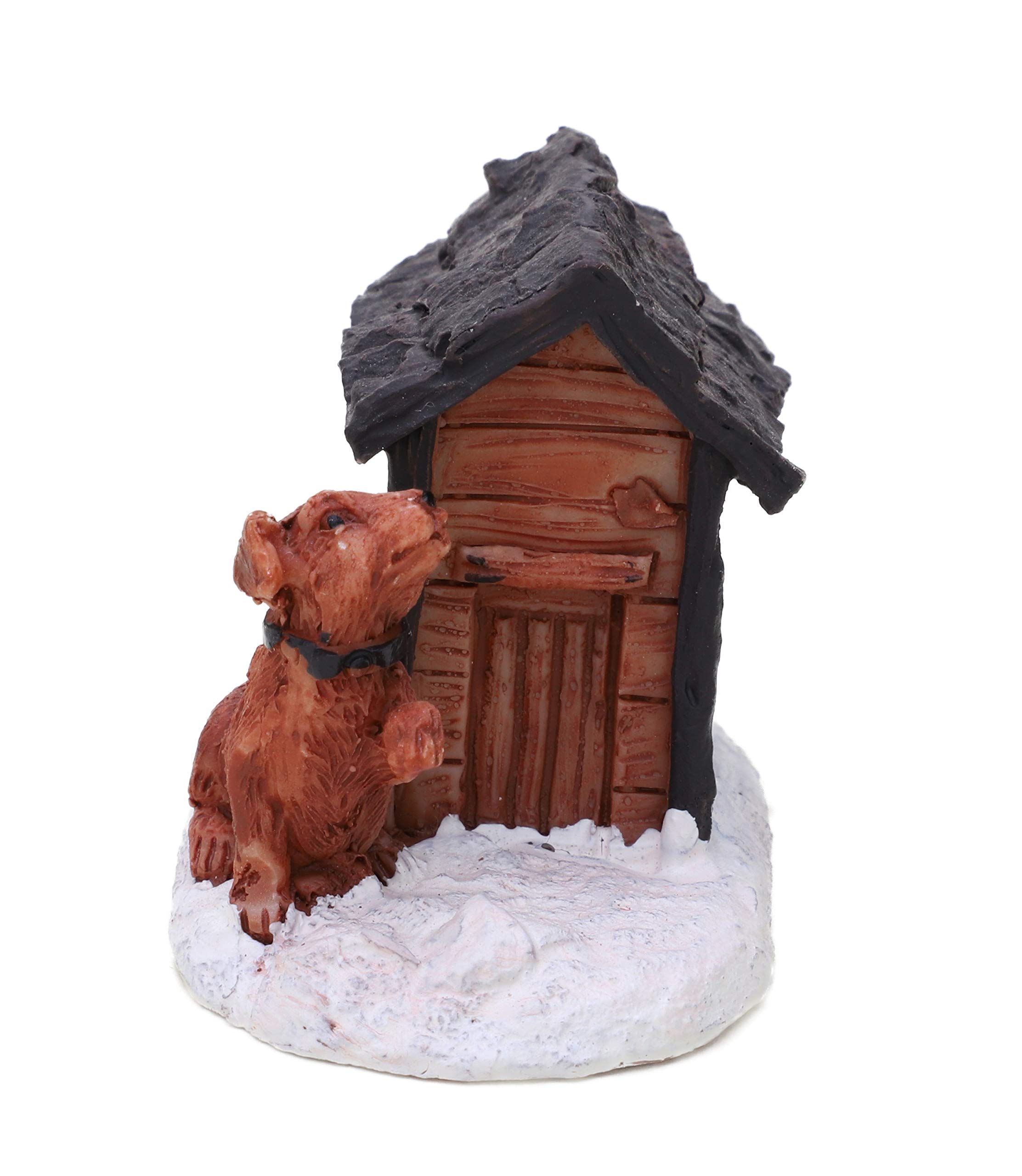 Toyland® Mini Resin Christmas Collectible Ornament - Village Scene Accessories - Christmas Figures (Dog House 2.5 x 1.75 Inch)