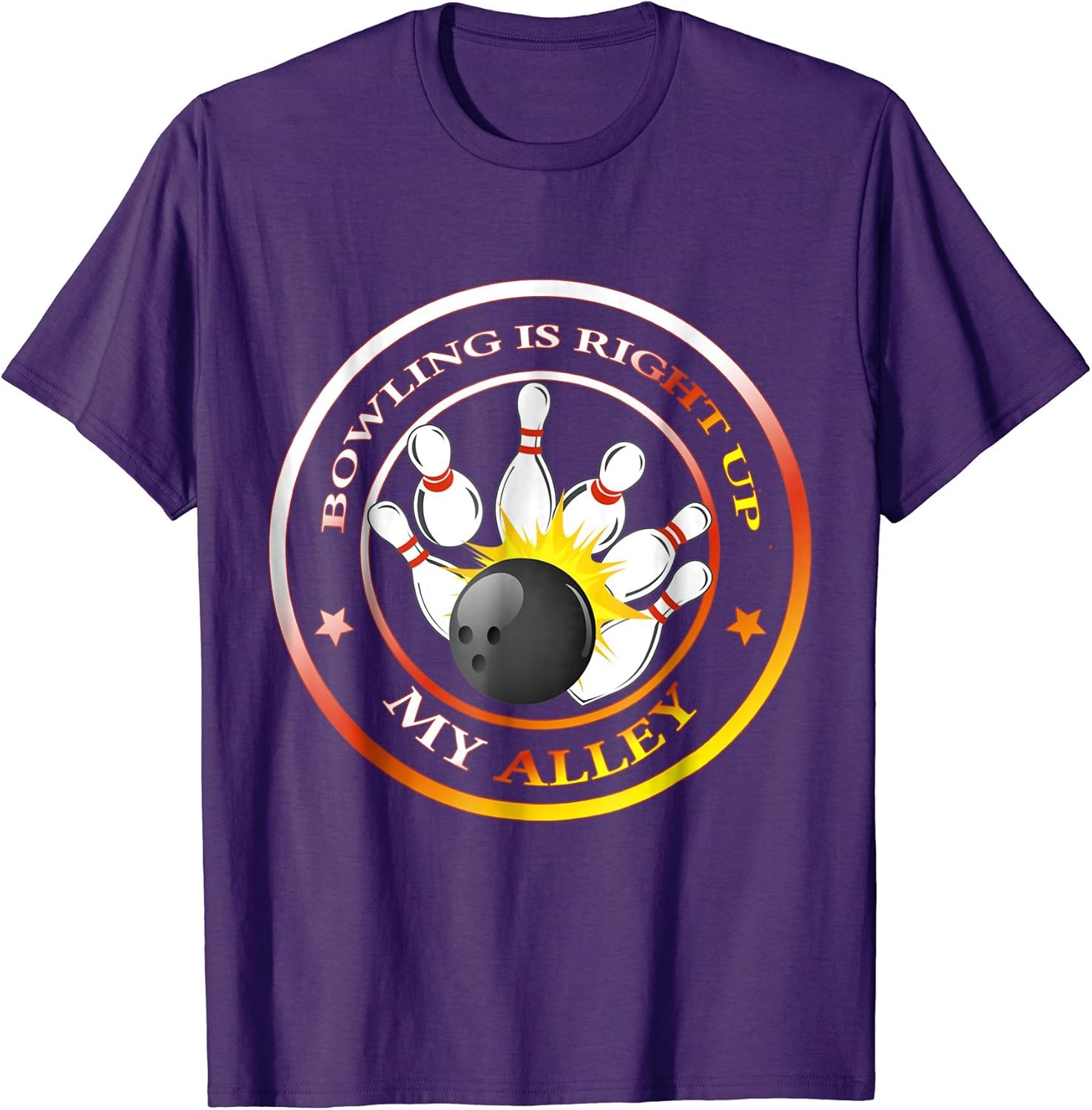 Funny Bowling TShirt Bowler Team Right Up My Alley Clothing