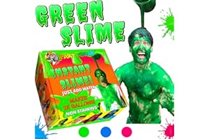 PARTY GOAT INSTANT GREEN SLIME POWDER. Bulk 25 Gallon Kit! Just Add Water. Make a Slime Bath or Pool. Mix 20 x 5qt big buckets of Slime! Dump on Heads in Fundraisers & Party Games. Shoot from Slime Blaster Guns.