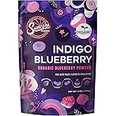 Suncore Foods Organic Indigo Blueberry Powder, Purple Food Coloring Powder, Gluten-Free, Non-GMO, 5oz