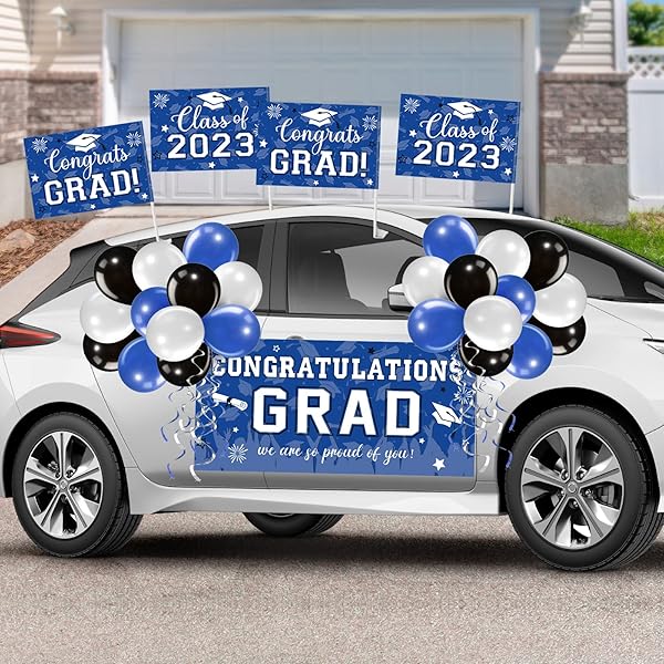 40 Pieces Graduation Party Decorations 2023 Graduation Parade Car