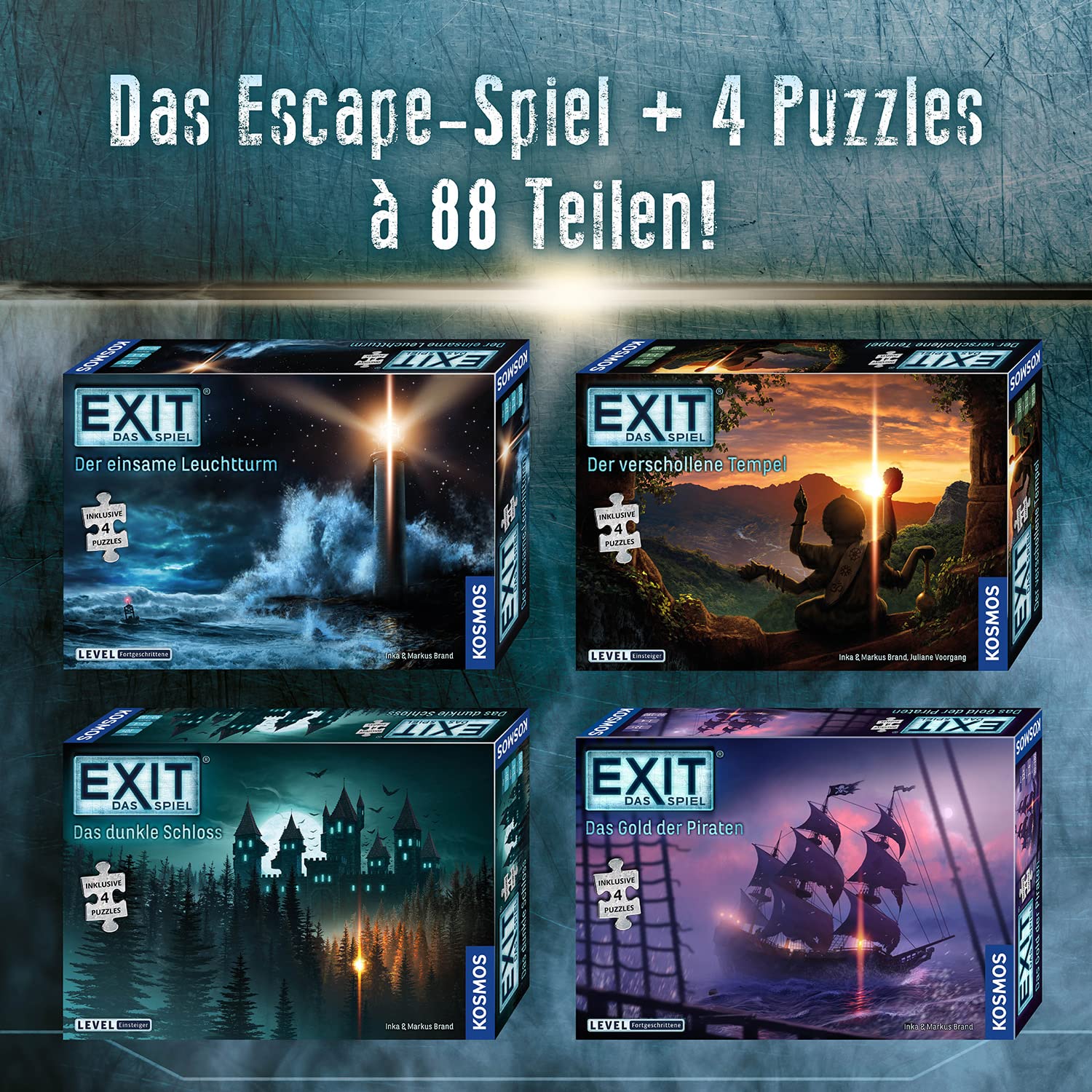 KOSMOS 683108 EXIT® - Das Spiel + Puzzle - Das Gold der Piraten, Level: Fortgeschrittene, Escape Room Spiel mit Puzzle, EXIT Game für 1-4 Personen ab 12 Jahre, einmaliges Gesellschaftsspiel 7