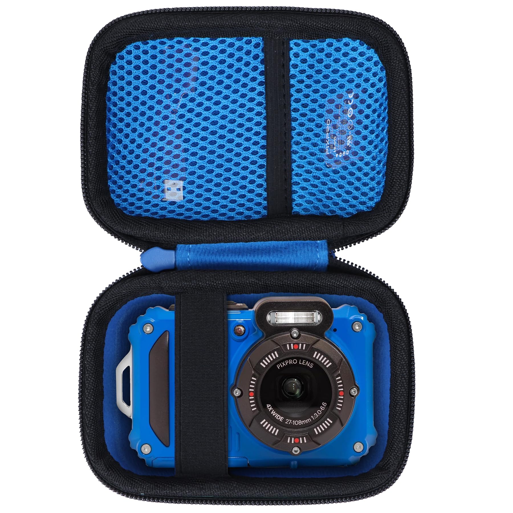 Lebakort Storage Case Compatible with Kodak PIXPRO WPZ2 Rugged Waterproof Shockproof Dustproof WiFi Digital Camera (Blue + Black Case)