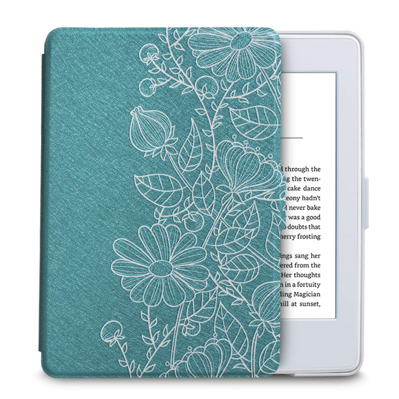 WALNEW Case for Kindle Paperwhite Prior to 2018(Model No.EY21 or DP75SDI) - PU Leather Case Smart Protective Cover Only Fits Old Generation Kindle Paperwhite Prior to 2018