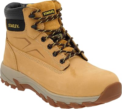 Stanley Tradesman Leather Steel Toe Safety Boot Honey UK9 EU43