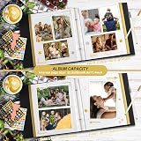 Lanpn Self Adhesive Photo Album 40 Pages Green Linen Scrapbook 6x4 7x5 A5 view 3