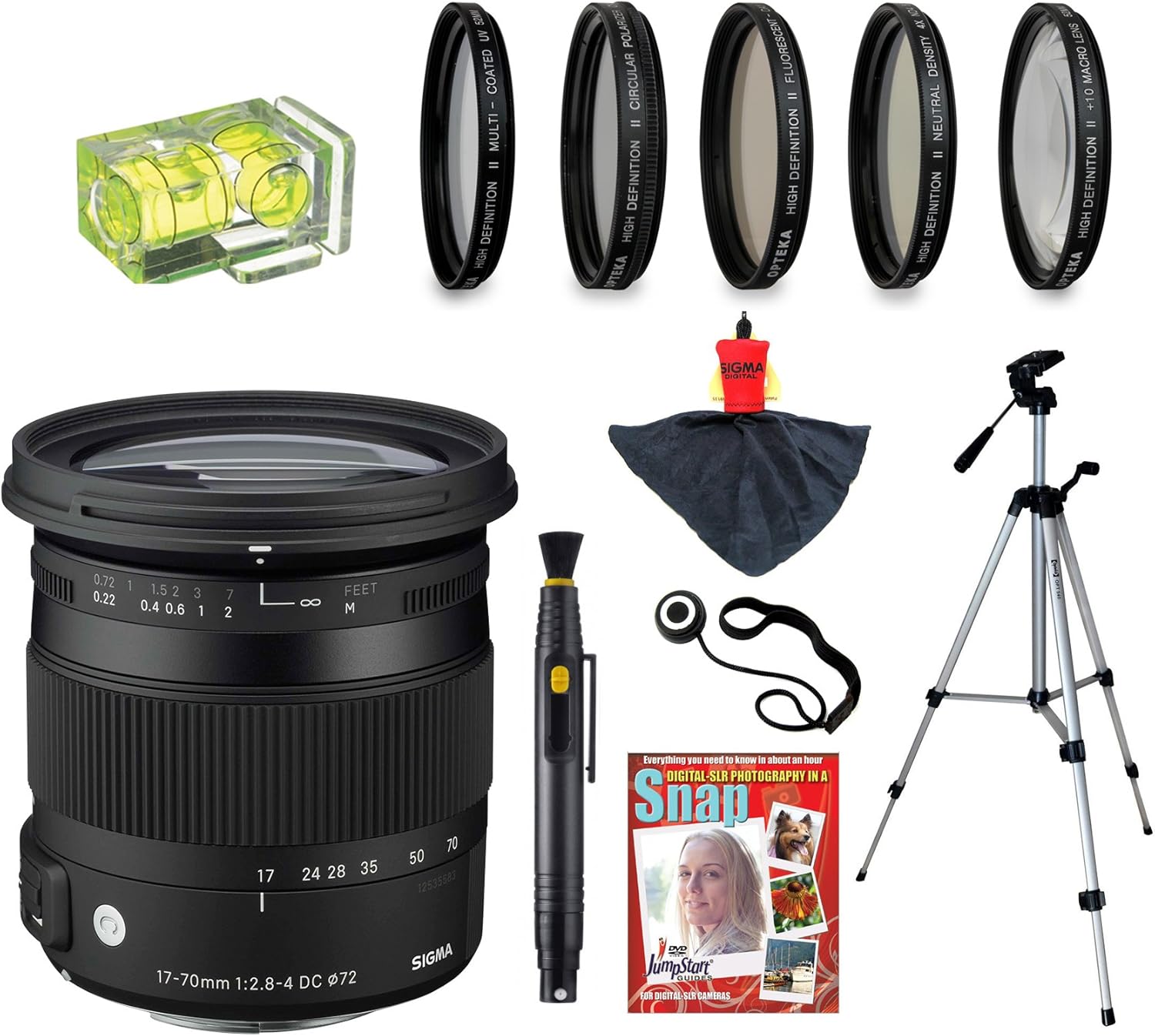 Amazon Com Sigma 17 70mm F2 8 4 Dc Os Hsm Contemporary Lens With Uv Cpl Fld Nd4 10 Macro Filters And Bundle For Nikon D7100 D7000 D5300 D50 D5100 D3300 D30 And D3100 Digital