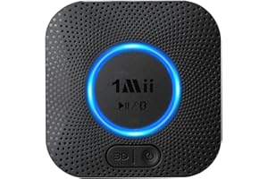 1Mii B06+ Bluetooth Receiver, HiFi Wireless Audio Adapter, Bluetooth 5.3 Receiver with 3D Surround aptX HD aptX Low Latency f