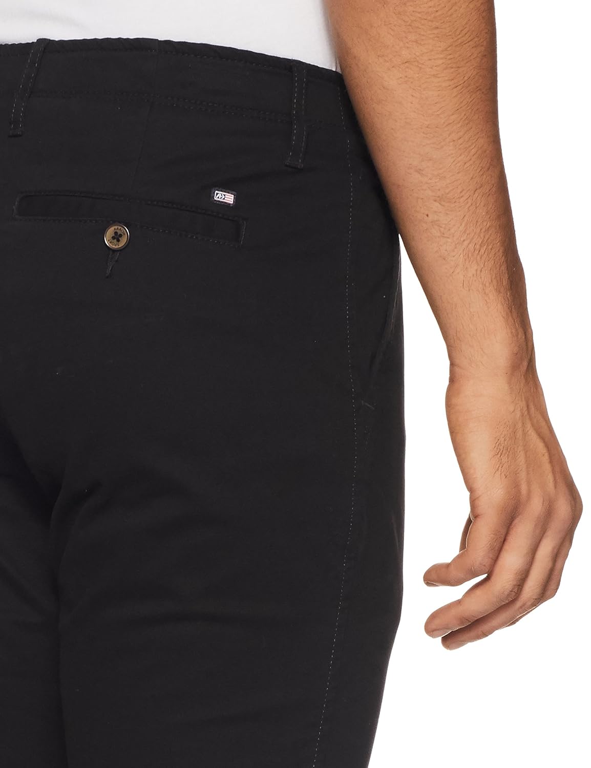 arrow sports men's straight fit casual trousers