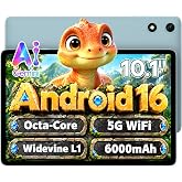 TECLAST P35 10 Inch Android 16 Tablet, Octa Core, Widevine L1, Face Unlock | HD IPS screen Electronics Tablet with 32GB ROM 6000mAh,GMS,GPS,Dual Camera built for daily relaxation,study,streaming,gift