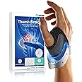 Fitomo CMC Thumb Brace with Shape-memory Restriction Splint for Osteoarthritis, CMC Joint Thumb Arthritis Brace Stabilizer for Basal Thumb Arthritis Pain Relief and Support, Medium, Left Hand, 1 Pack