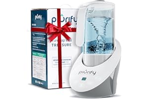 PIURIFY 50 Oz Hydrogen Water Pitcher - BPA Free Rich Hydrogen Water Generator Electrolysis Jug with SPE/PEM Technology. Hydrogen Water Machine, Balanced PH Levels and Filtered with Calcium Sulfite