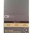 Recollections Grey Kraft Cardstock Paper Pack 8.5x11-50 Sheets