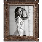 AKRILANE 8x10 Picture Frame Wood Rustic Decorative Distressed & Vintage Looking Photo Frames for Wall Mount & Table Top Display Home Decor – 8 x 10 Wedding Picture Frames - Style A