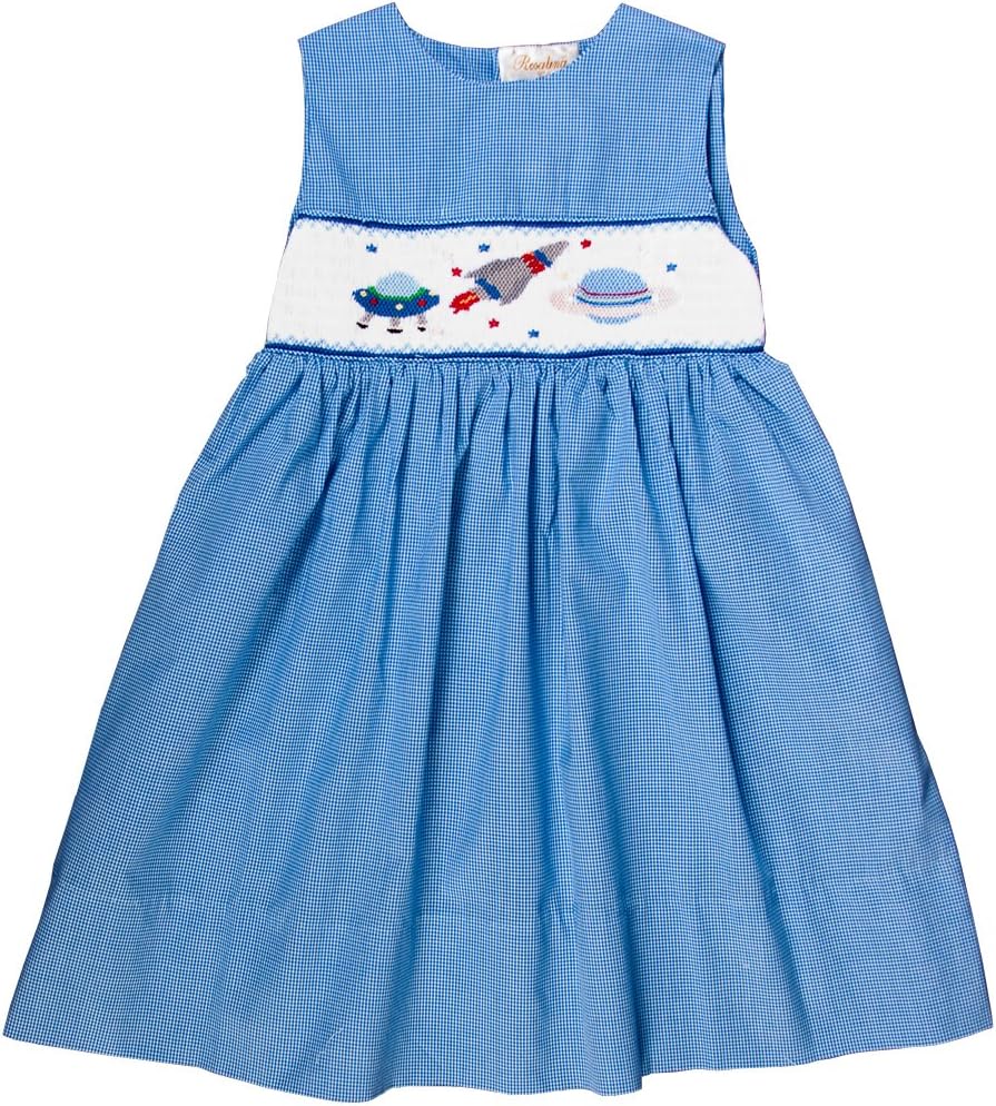 Rosalina Little Girl's Smocked Space Adventure Sundress