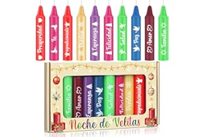 Conelist 10 Pcs Colombia Candle Night Supplies 4" Spell Colombia Taper Candles Velas De Navidad Deseos Velitas para El 7 De Diciembre Velitas for Christmas Virgin Day Navidad para El Dia La Virgen