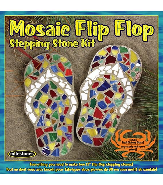 Midwest Products Mosaic Flip Flop Stepping Stone Kit Arts