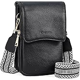 CHOLISS Cell Phone Crossbody Purse Small Cross Body Bag for Woman Leather Travel Wallet Shoulder Handbags with Card Slots