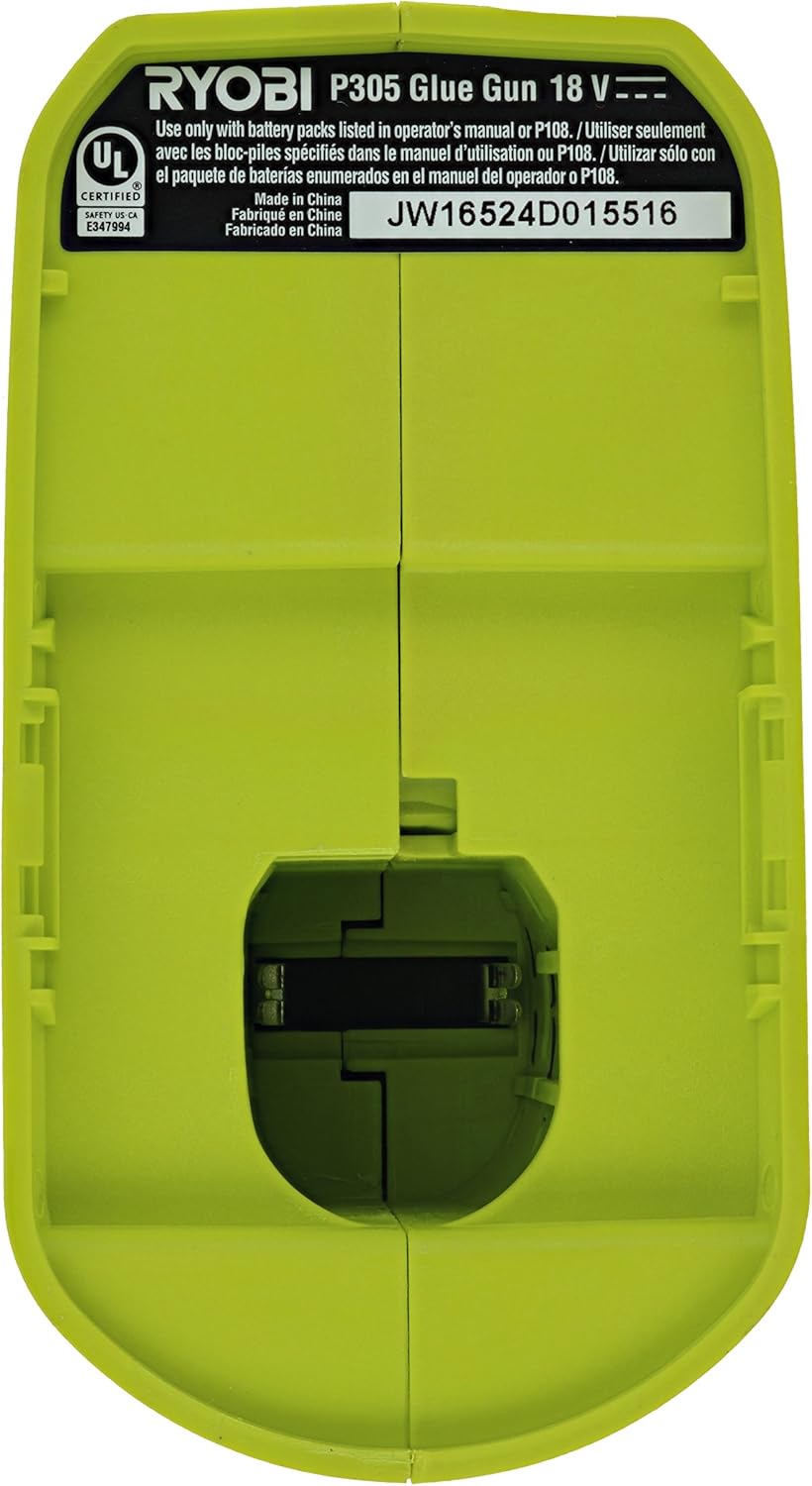 Ryobi P305 One+ 18V Lithium Ion Cordless Hot Glue Gun w/ 3 Multipurpose Glue Sticks (Battery Not Included / Power Tool Only)