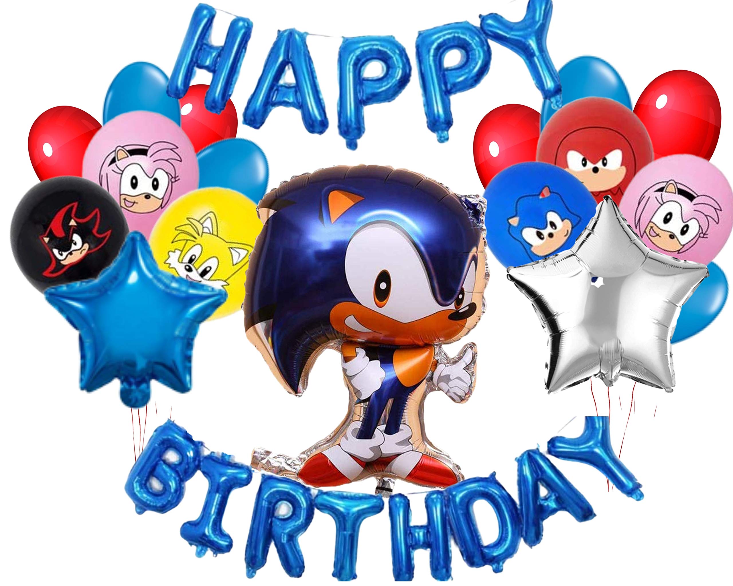 Buy Sonic The Hedgehog Birthday Party Supplies | Theme Kids Birthday ...