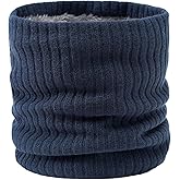 Winter Neck Warmer Gaiter for Men Women,Cold Weather Knit Warm Fleece Ski Tube Circle Face Scarves Windproof Thick Gift
