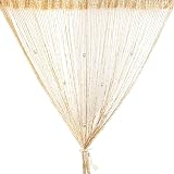 Vidillo String Curtain Panel Rainbow Glitter Bead Door Divider 100x200cm view 1