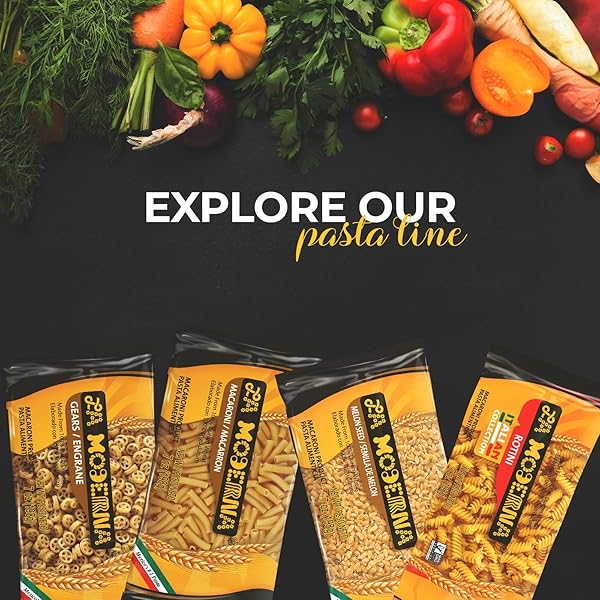 LA MODERNA, BOW TIE CORBATA PASTA, 7 OZ (PACK OF 1) | ENRICHED DURUM WHEAT SEMOLINA | KOSHER, NON-GMO, IRON AND VITAMIN-FORTIFIED | CLASSIC SHAPE FOR SOUPS, SALADS, AND PASTA DISHES