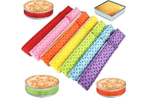 UpTuoLi Cotton Baking Pan Strips, 2-Piece Set, Green, 6-Inch, 8-Inch, 9-Inch, 10-Inch, 12-Inch Round Baking Pans