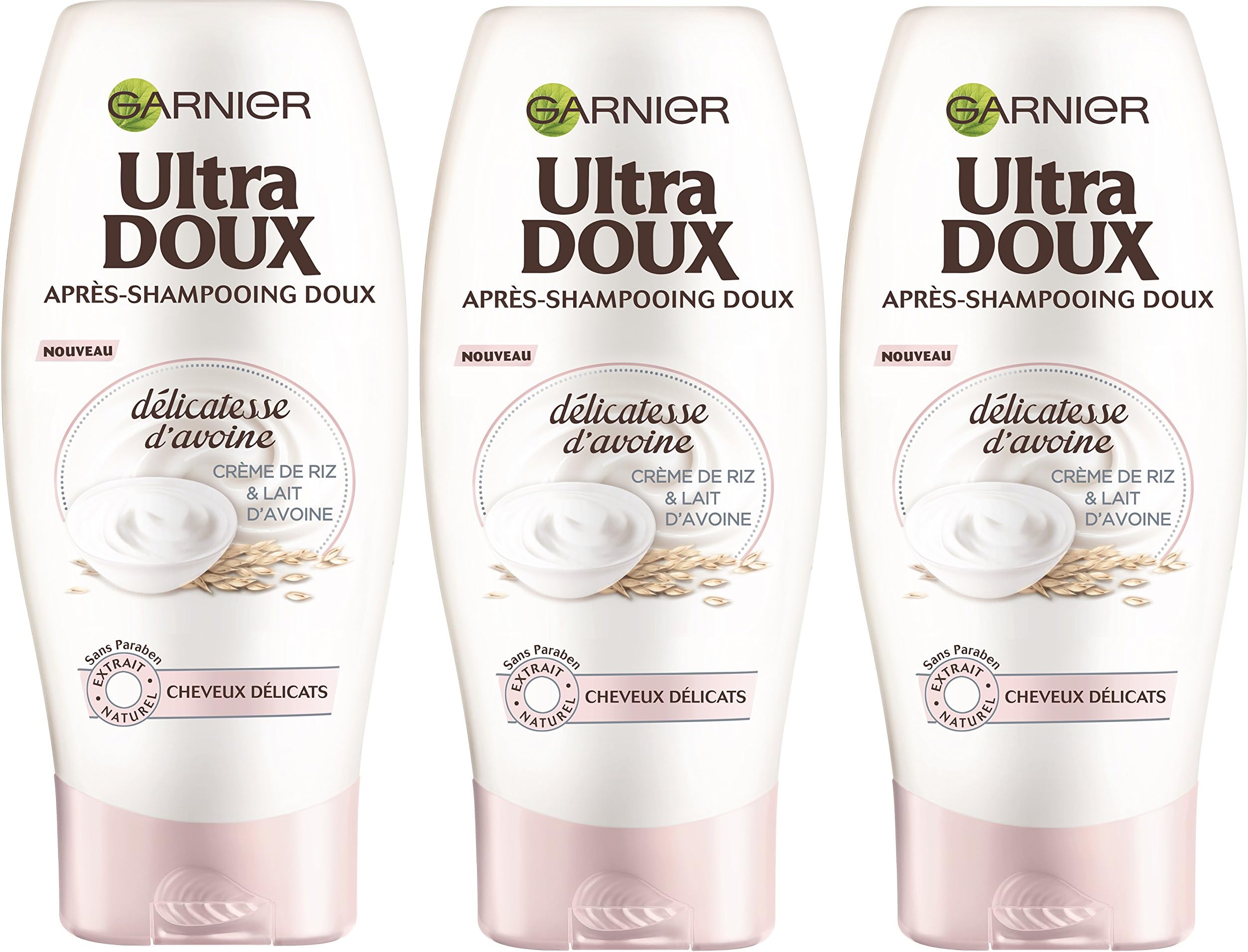 GarnierUltra Mild Delicate Oatmeal Conditioner for Fine and Delicate Hair - Pack of 3