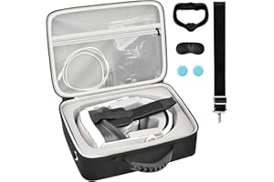 Carrying Case for Meta for Quest 3 Oculus for Quest 2 Advanced All-in-One Virtual Reality Headset/ Touch Controllers/ Elite S