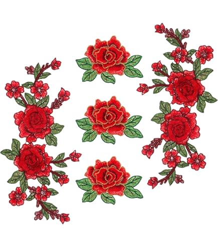 s**様 【新品未使用正規品✨】AMERI ROSE EMBROIDERY JA Amazon.com: JRYYR Red Rose Applique, Sequin Flower Patches