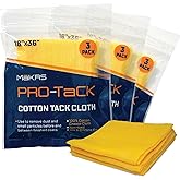 MāKRS 18" x 36" Pro-Tack Tack Cloth, 9-Pack Wood Prep Cloths, Remove and Trap Dust Particles, 100% Cotton, Staining, Varnishing, and Painting, Gentle on Surfaces